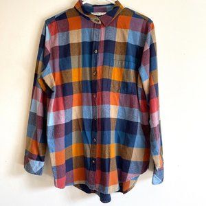Sonoma Mens Large Plaid Flannel Shirt